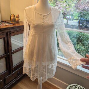 Lace Tunic, Empire Waist, Size S